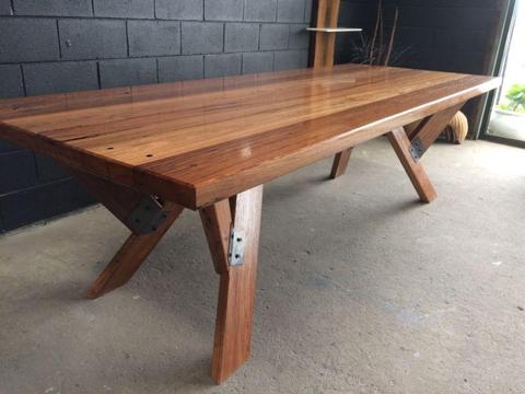 Custom reclaimed dining table
