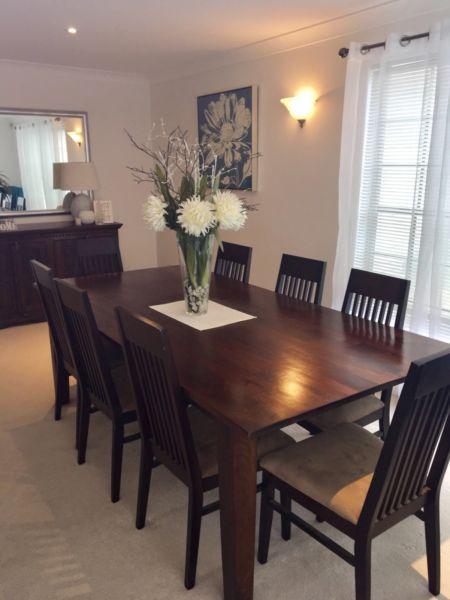 Dining room table and buffet