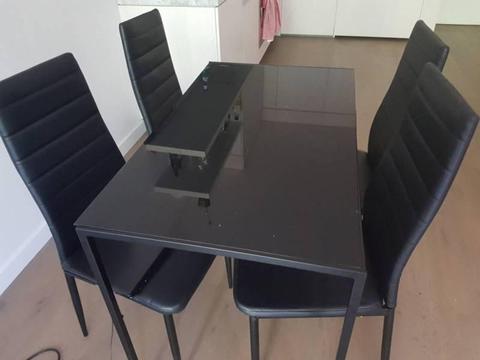 DINING TABLE AND FOUR CHAIRS FOR SALE