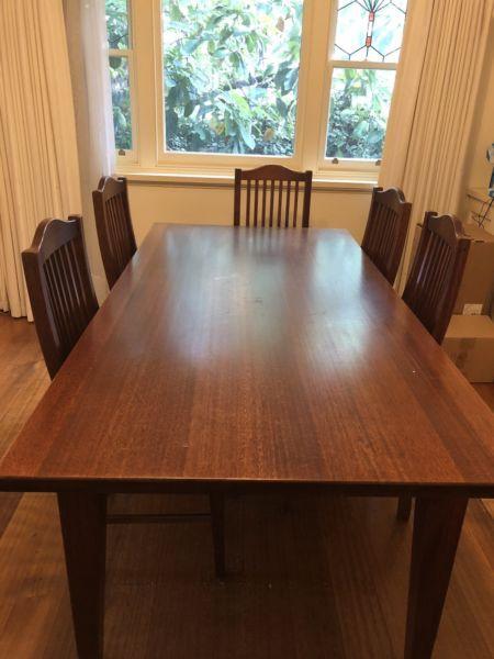 8 seater table and chairs