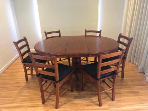 6 Seat Extendable Dining Set