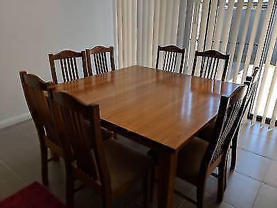 Large Hardwood 8-seater Family Dining Table