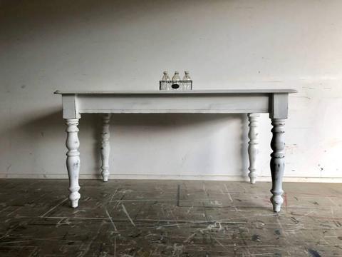 White Rustic Farmhouse Dining Room Table | Free Delivery Brisbane