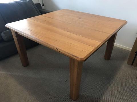 Solid timber dining table (damaged)