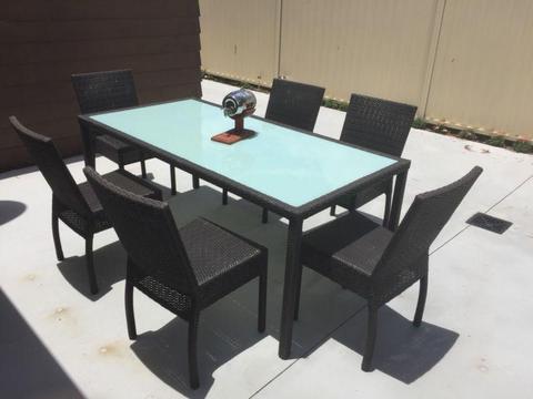 Outdoor Dining Setting Seven Pieces