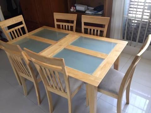 Dining suite - table and 6 chairs