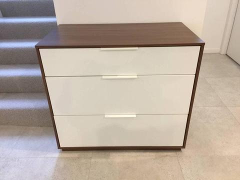 IKEA Nyvoll Chest of 3 drawers