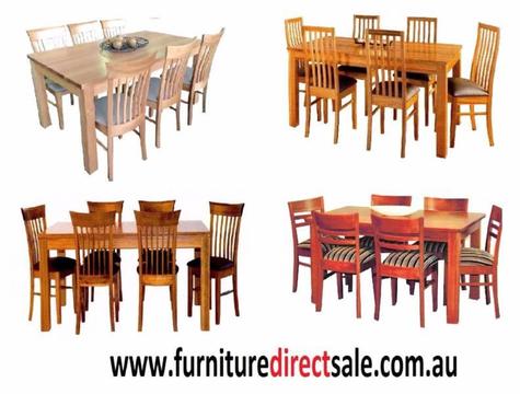 7 PC Tasmania Oak dining sets--$1299