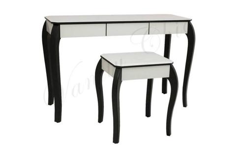 3 Drawers Mirrored Makeup Vanity Beauty/Dressing Table -Furniture
