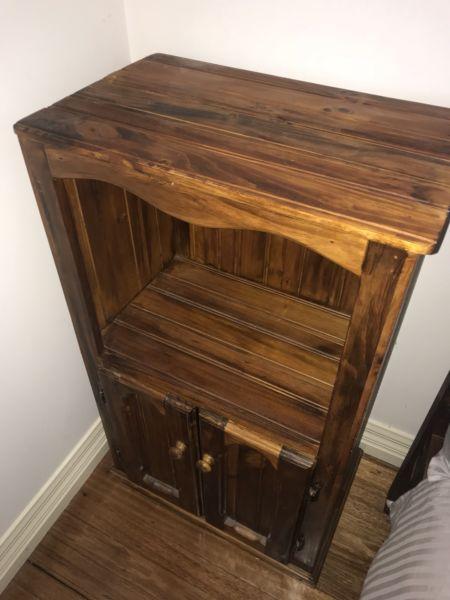 Solid handmade wooden cabinet