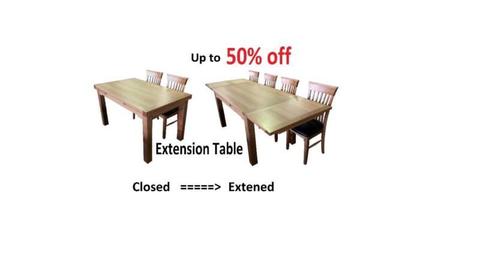 Extension Table Made from Tas/Oak Timber (Factory sale)$999.00