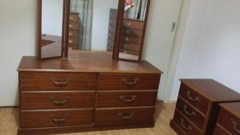 Dressing Table and 2 side tables for lamps