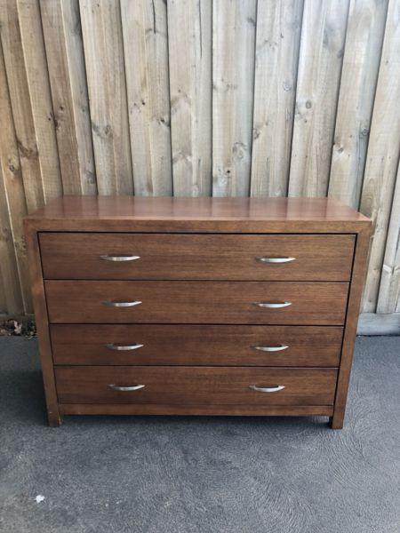 Timber Dresser with Detachable Mirror
