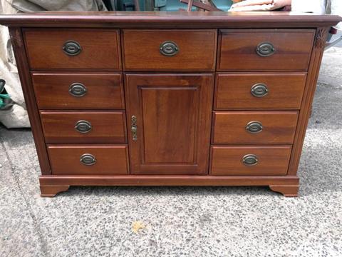 Solid timber buffet sideboard unit
