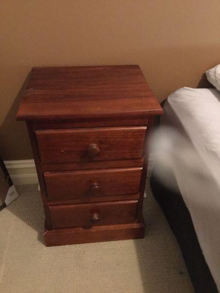 Tall boy chest of draws and bed side chest of draws