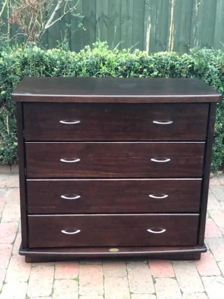 FREE DELIVERY solid wooden tallboy classy chest of drawers