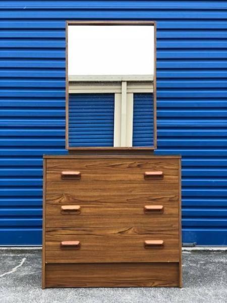 FREE DELIVERY Mid Century Retro chest of drawers mirror Tallboy !