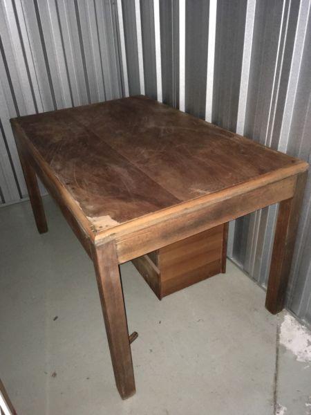 Vintage timber dining table