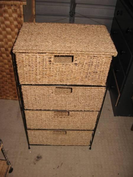 CANE DRAWERS with 4 DRAWERS