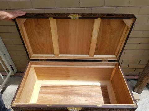 Camphor wood chest