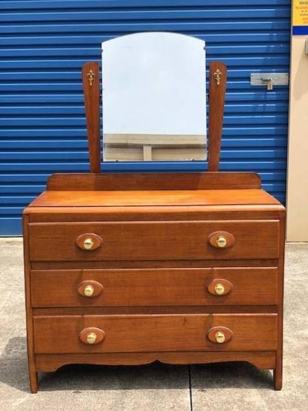 FREE DELIVERY Mid Century chest of drawers mirror Tallboy !