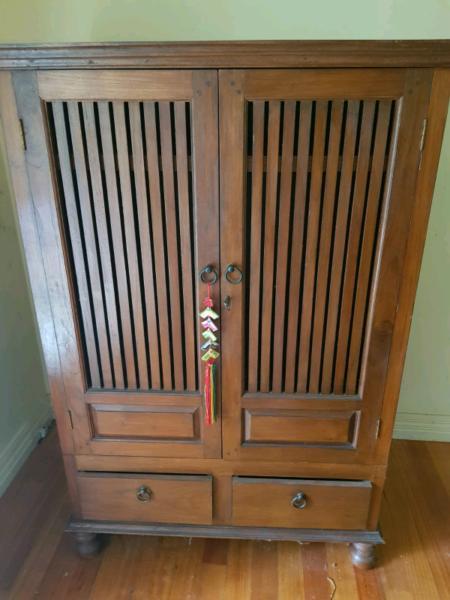 Rustic timber cabinet dresser