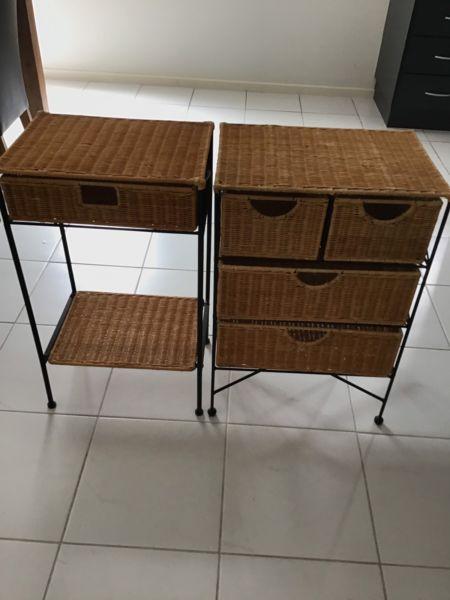 Cane drawer sets