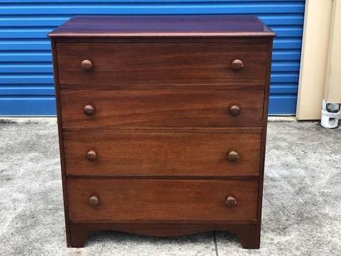 FREE DELIVERY Unique Rare 4 drawer Georgian style mahogany chest
