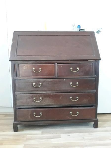 Vintage Desk with Drawers