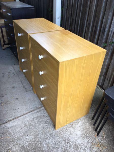 Pair of 4 Large Drawers. $50 for Both
