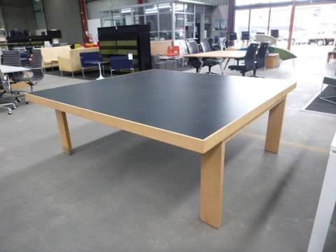 Meeting/Ping Pong/Dining Table Black Beech Laminate/Timber