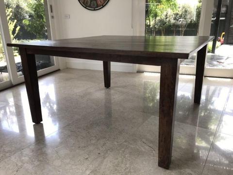 Solid Hardwood Timber Dining Table - Very Good Condition