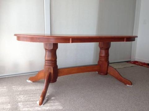 Oval Oak Dining Table - 6 Seater