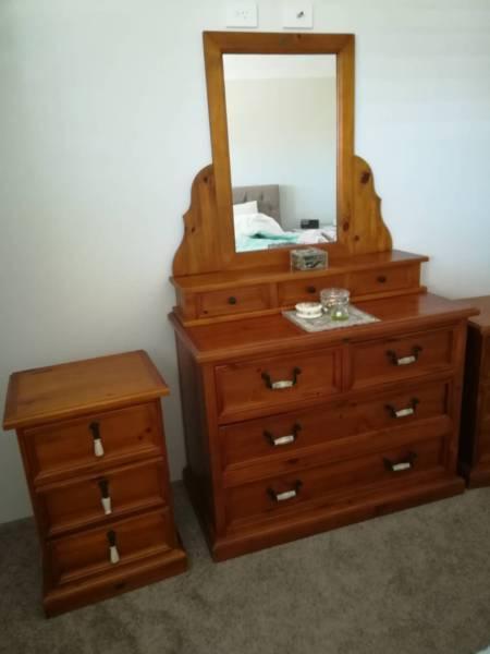 Bedroom dresser & side tables