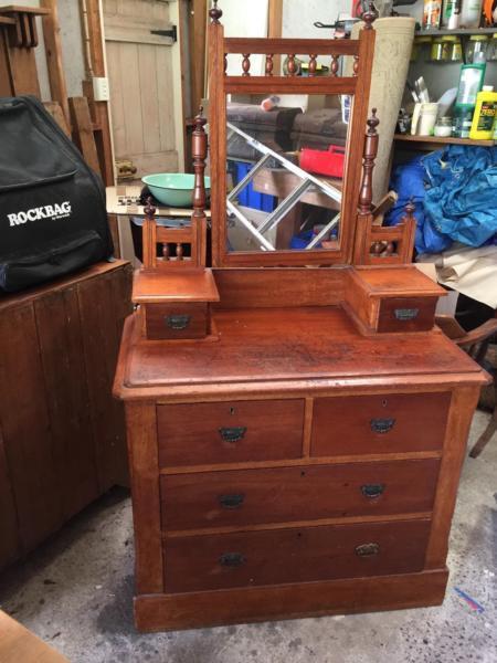 Small Vintage Cedar Dresser