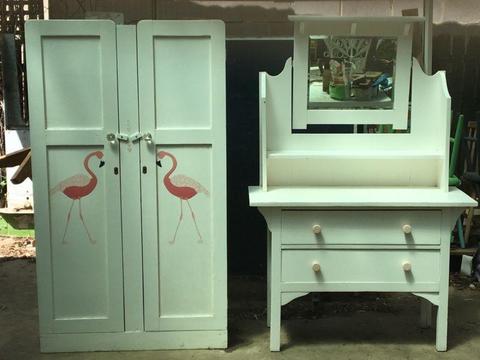 Princess cupboard and dressing table