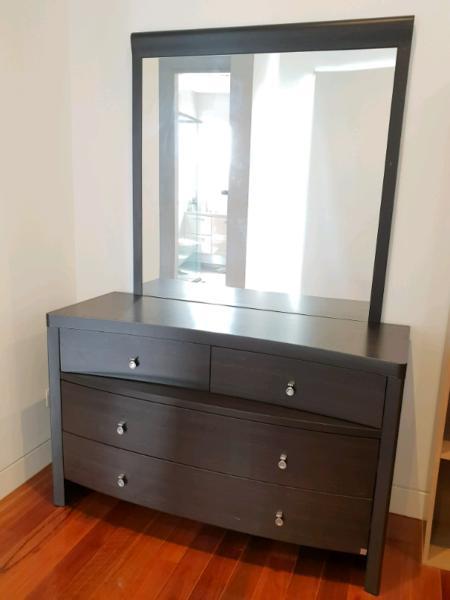 Timber dresser with drawers