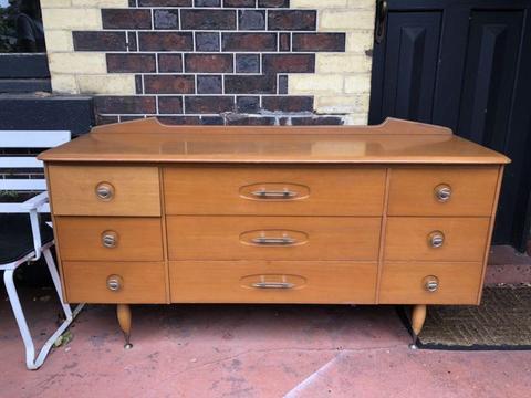 Antique vintage sideboard drawers