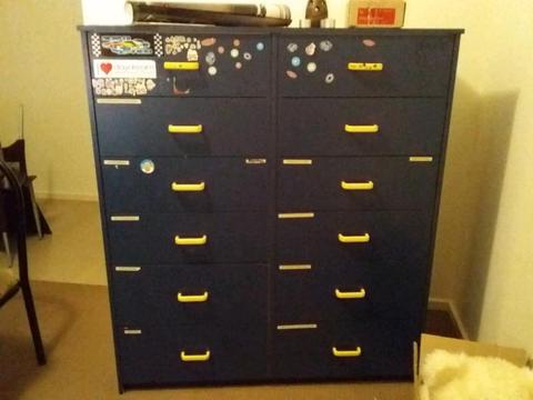 Dresser drawers/Tallboy & matching Bookcase