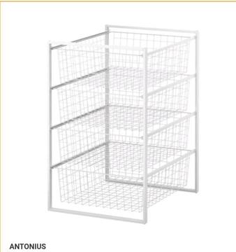 Ikea 2x Wire Basket Drawers