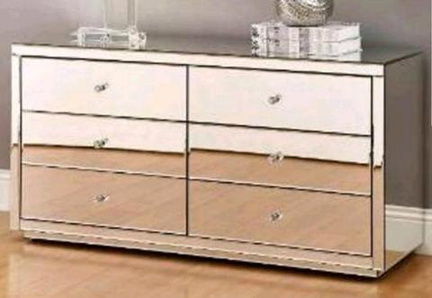 Brand New Mirrored Chest Dressing Table