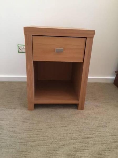 Freedom furntiure Tallboy and matching bedside table