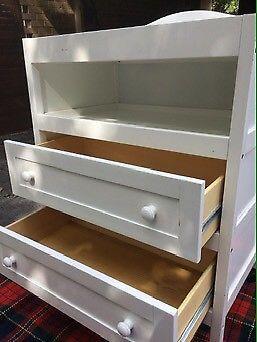 Changing table with drawers