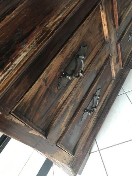 Stunning rustic hardwood drawers
