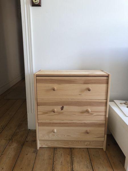 RAST 3-drawer chest, pine - IKEA