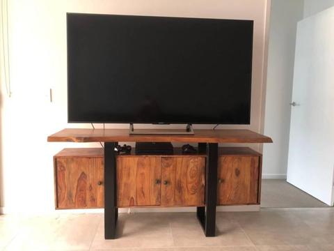 Timber tv cabinet