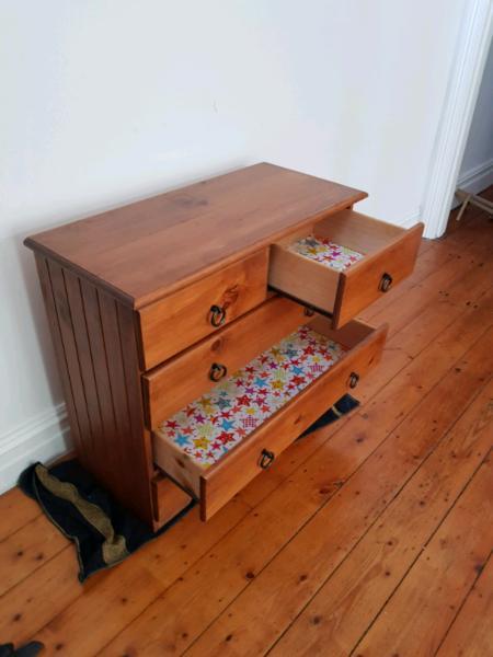 Solid timber Chest of Drawers