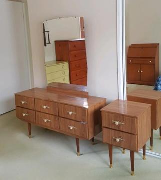 1970's Dressing table & Bedside table