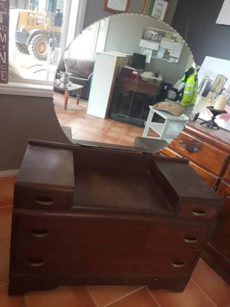 Vintage Dressing Table with Mirror