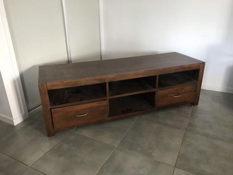 Entertainment Unit & Matching Coffee Table - Solid Wooden Set